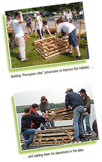 Image with text,s what is a conservation volunteer